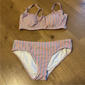Striped Bikini Set